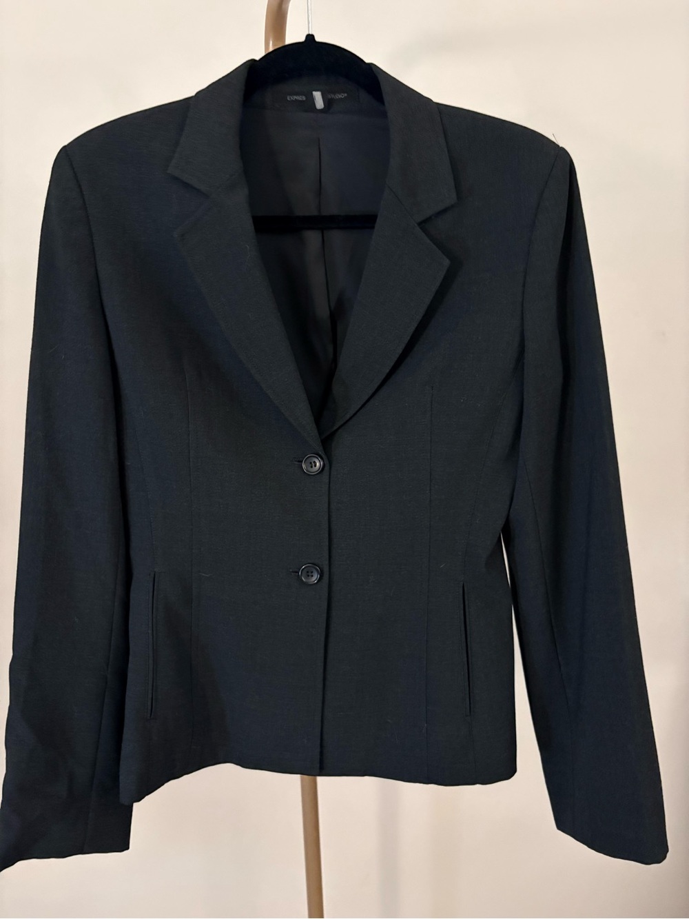 Express Black Women's Tailored Two-Button Blazer